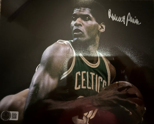 Robert Parish Autographed/Signed Boston Celtics 8x10 Photo Beckett Certified