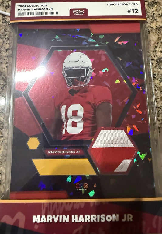 Marvin Harrison Tru Creator Jumbo Patch Relic Card