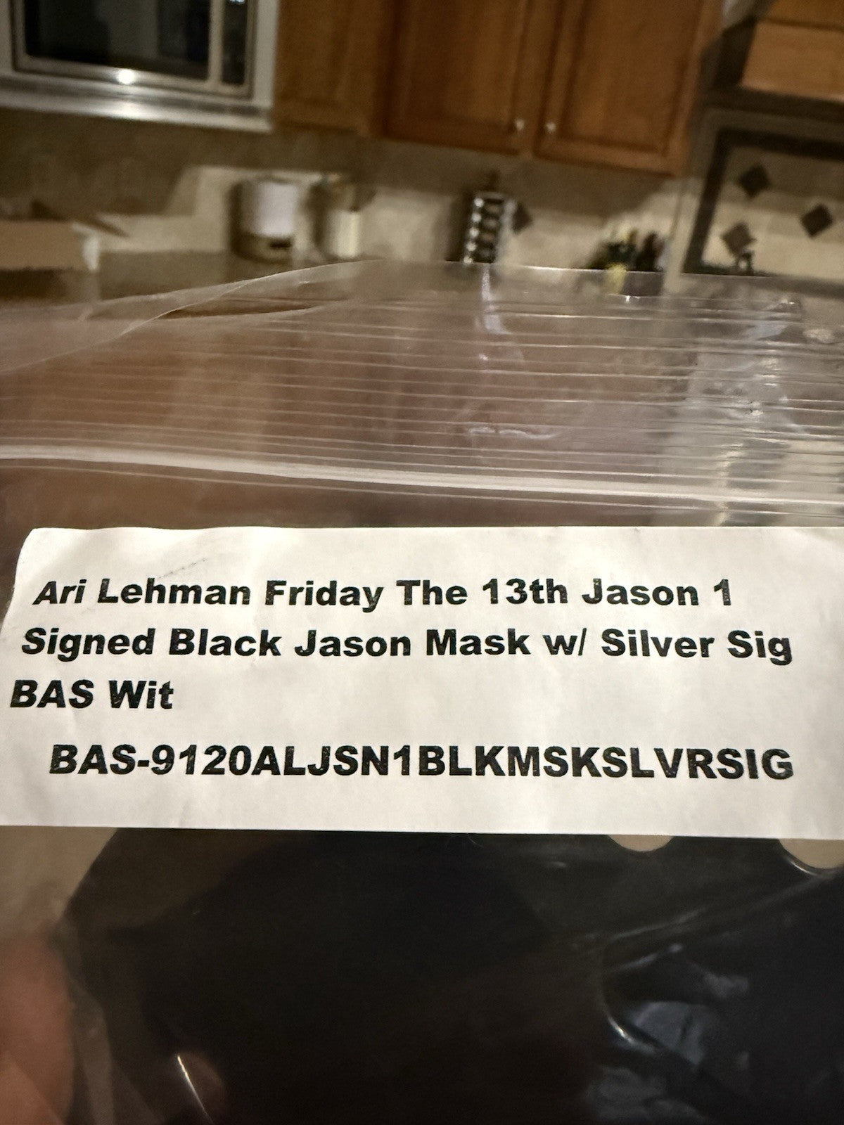 Ari Lehman autographed signed mask Jason Voorhees Friday the 13th Beckett COA