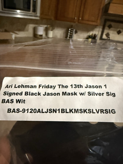 Ari Lehman autographed signed mask Jason Voorhees Friday the 13th Beckett COA