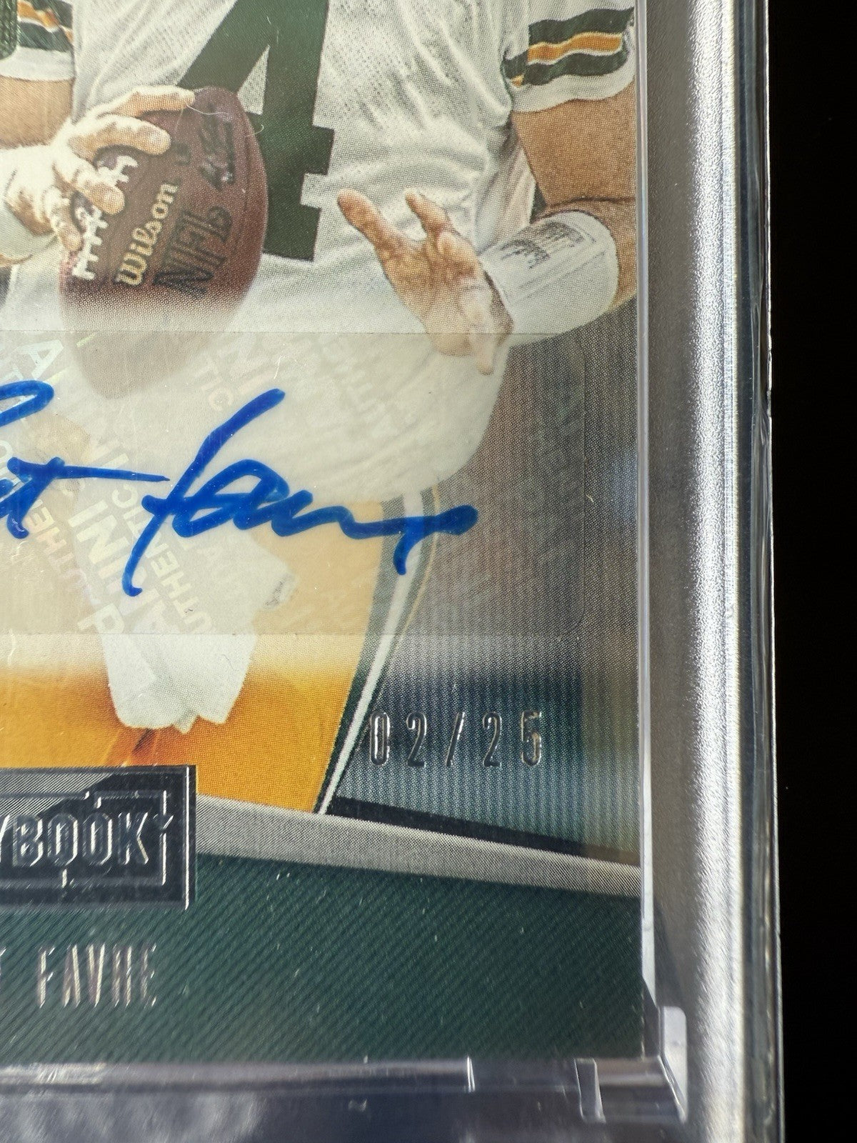 2019 Hail Mary Auto Playbook. Brett Favre. /25