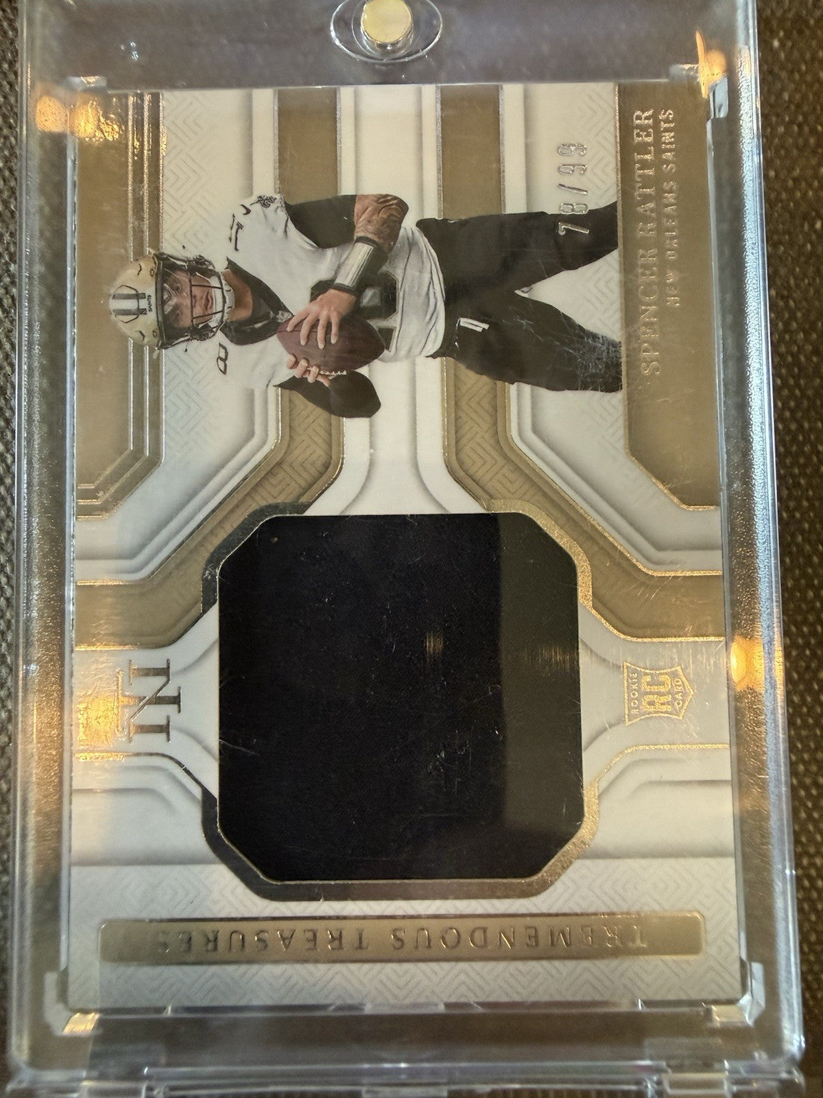 2024 National Treasures Tremendous Patch Spencer Rattler RC Rookie 44/99 TTS-SRR