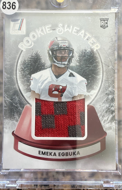 2025 Panini Donruss - Rookie Holiday Sweaters Emeka Egbuka #SWE-EEA (MEM, RC)
