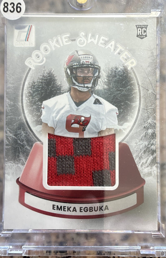 2025 Panini Donruss - Rookie Holiday Sweaters Emeka Egbuka #SWE-EEA (MEM, RC)