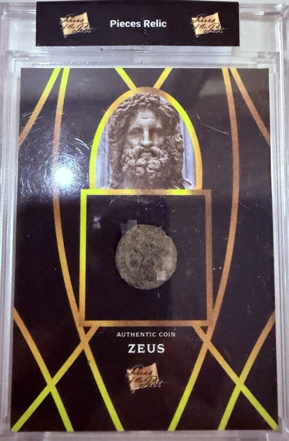 Zeus Coin 2022 Pieces Of The Past Authentic Ancient Coin Card Jumbo Relic #9