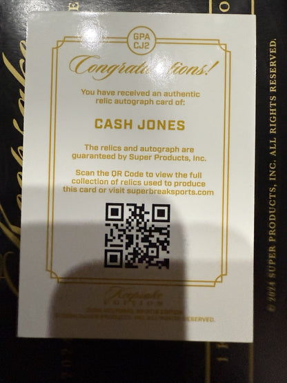 Cash Jones Gem Patch Auto . Georgia Bulldogs