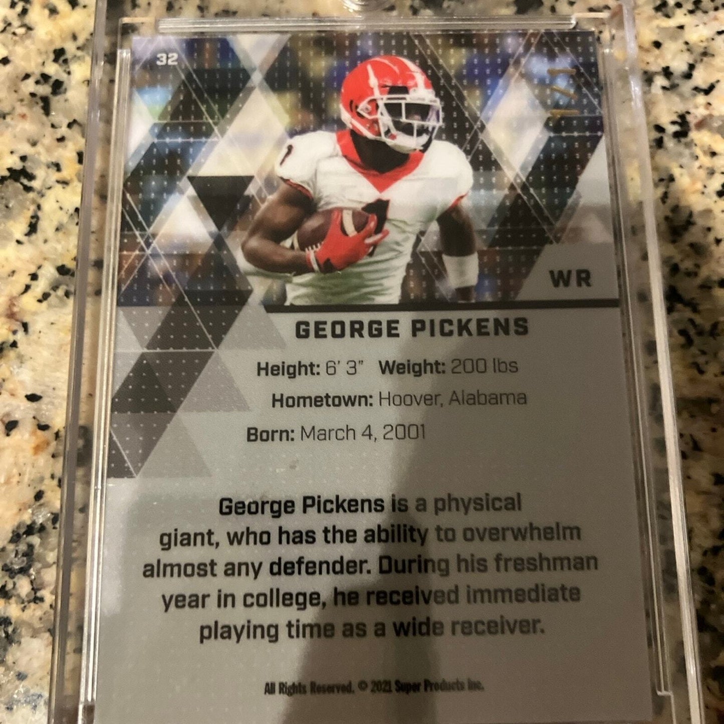 Super glow George Pickens 1/1