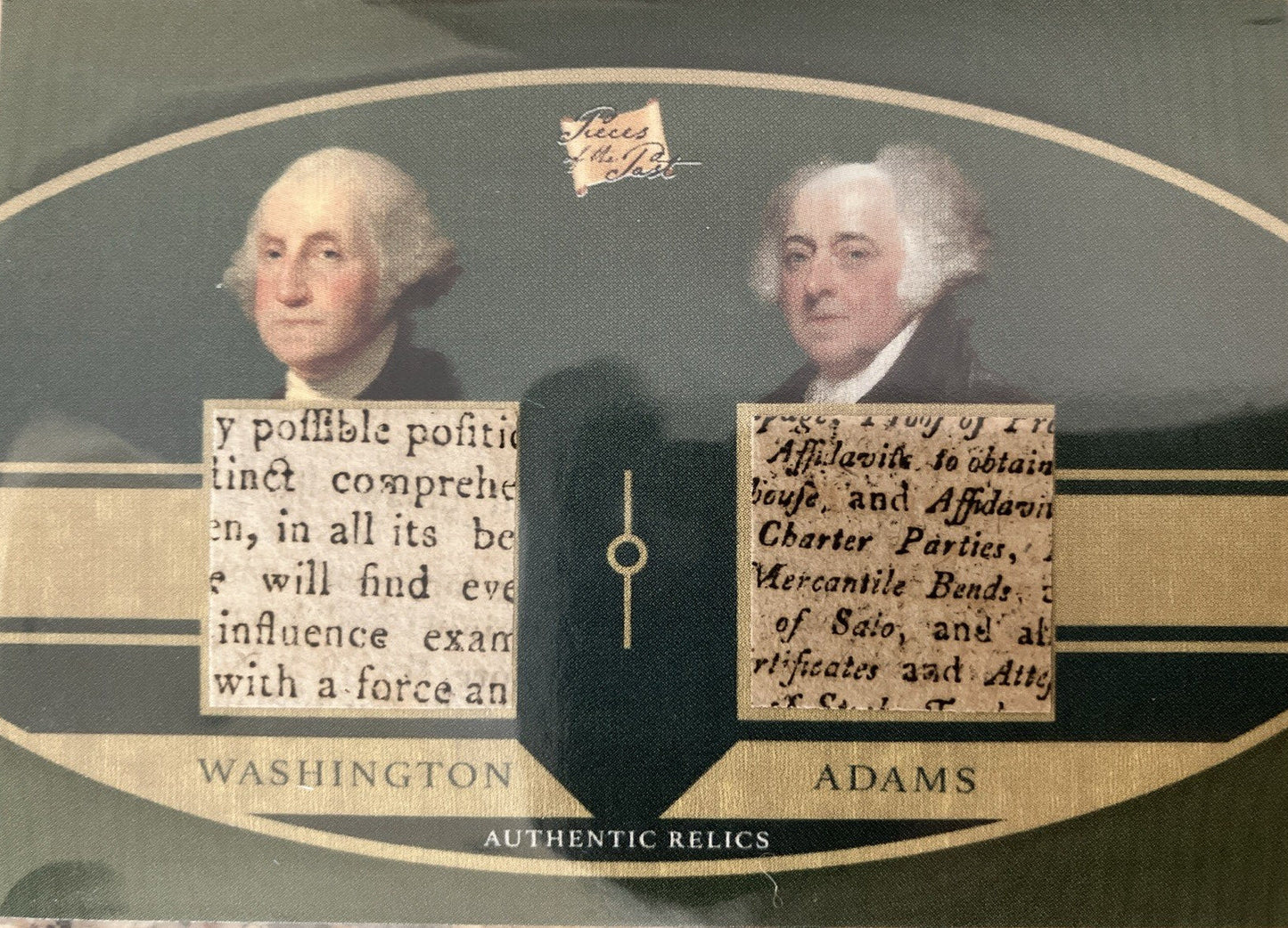 George Washington John Adams Pieces Of The Past Dual Relic 2024