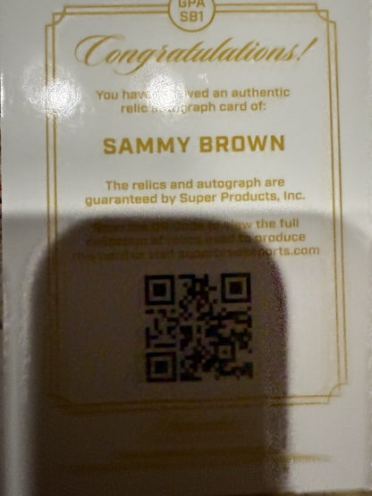 Sammy Brown Keepsake Gem Patch Autograph Fresh Pull ! /99 🔥