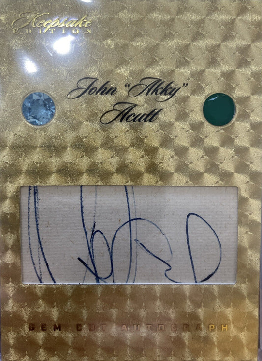 Keepsake Dual Gem 1/1 Auto. John “akky” Acutt. Lead Singer Of The Fairies 1960s