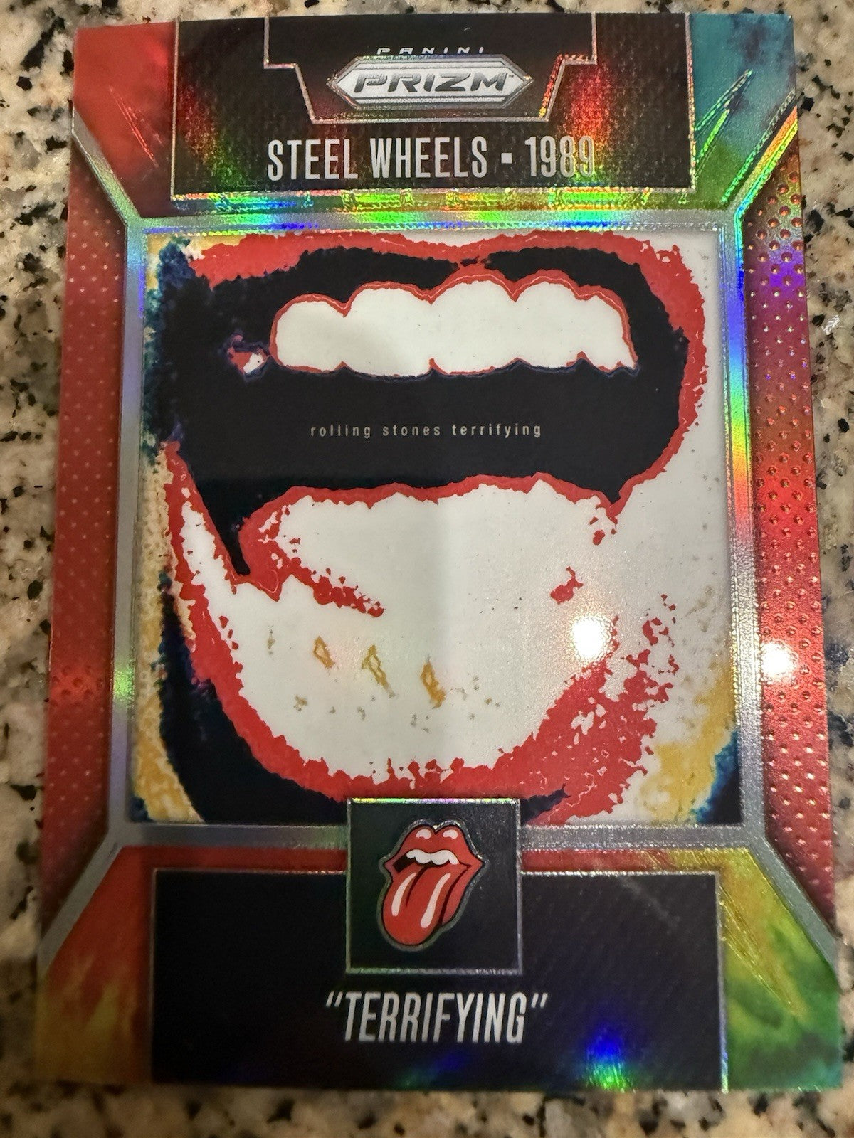 STEEL WHEELS 1989 2025 PRIZM THE ROLLING STONES PRIZM #33 TERRIFYING. Tie Dye/49