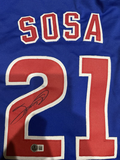 Sammy Sosa Signed Custom Jersey – Beckett Authenticated