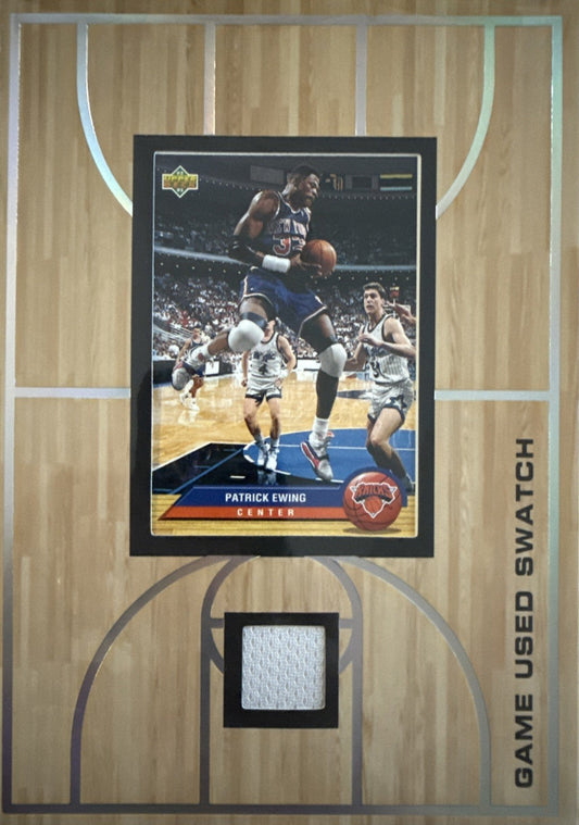 Patrick Ewing 92-93 New York Knicks Game Worn Swatch