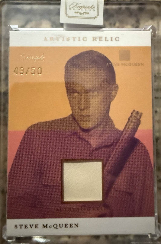STEVE MCQUEEN 2025 KEEPSAKE EDITION #189 ARTISTIC RELIC AUTHENTIC /50