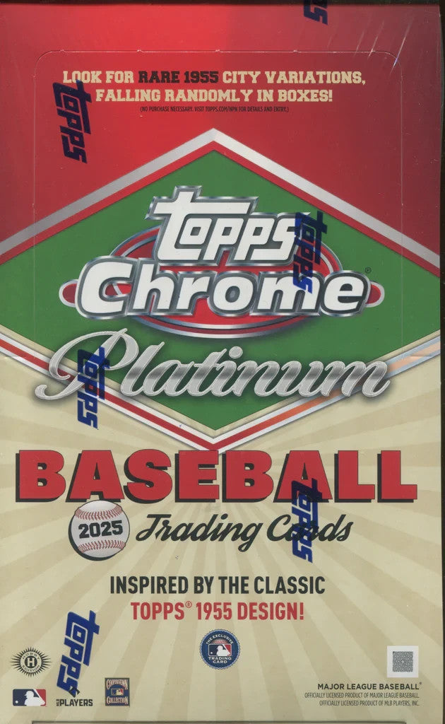 2025 TOPPS CHROME PLATINUM BASEBALL HOBBY BOX (1 AUTO) MLB Brand New Presale QTY