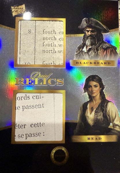 2025 Pieces of the Past Pirates Edition Blackbeard & Read #677 Dual Relic