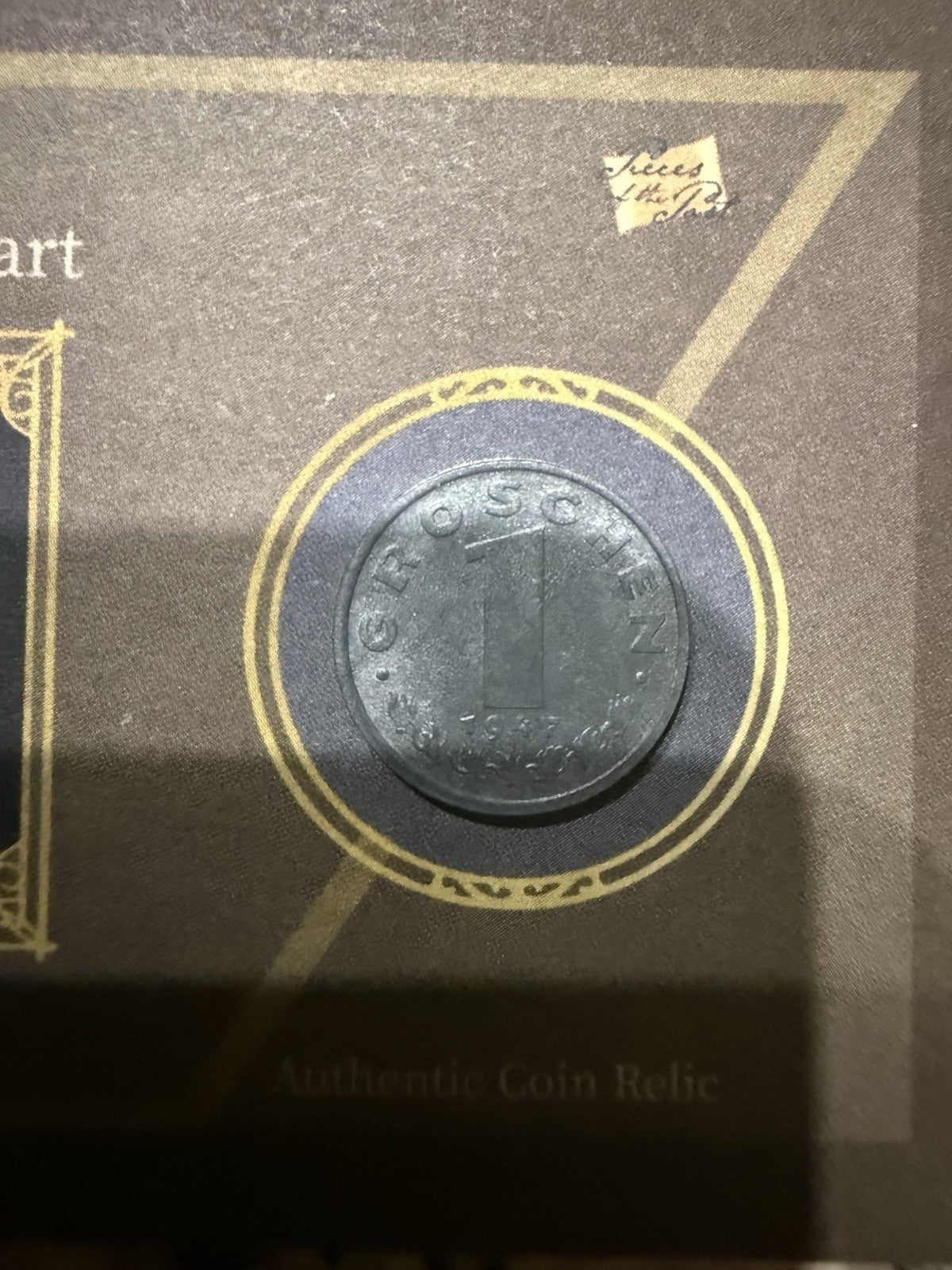 Wolfgang Amadeus Mozart Pieces Of The Past Authentic Coin Relic Short Print 2025