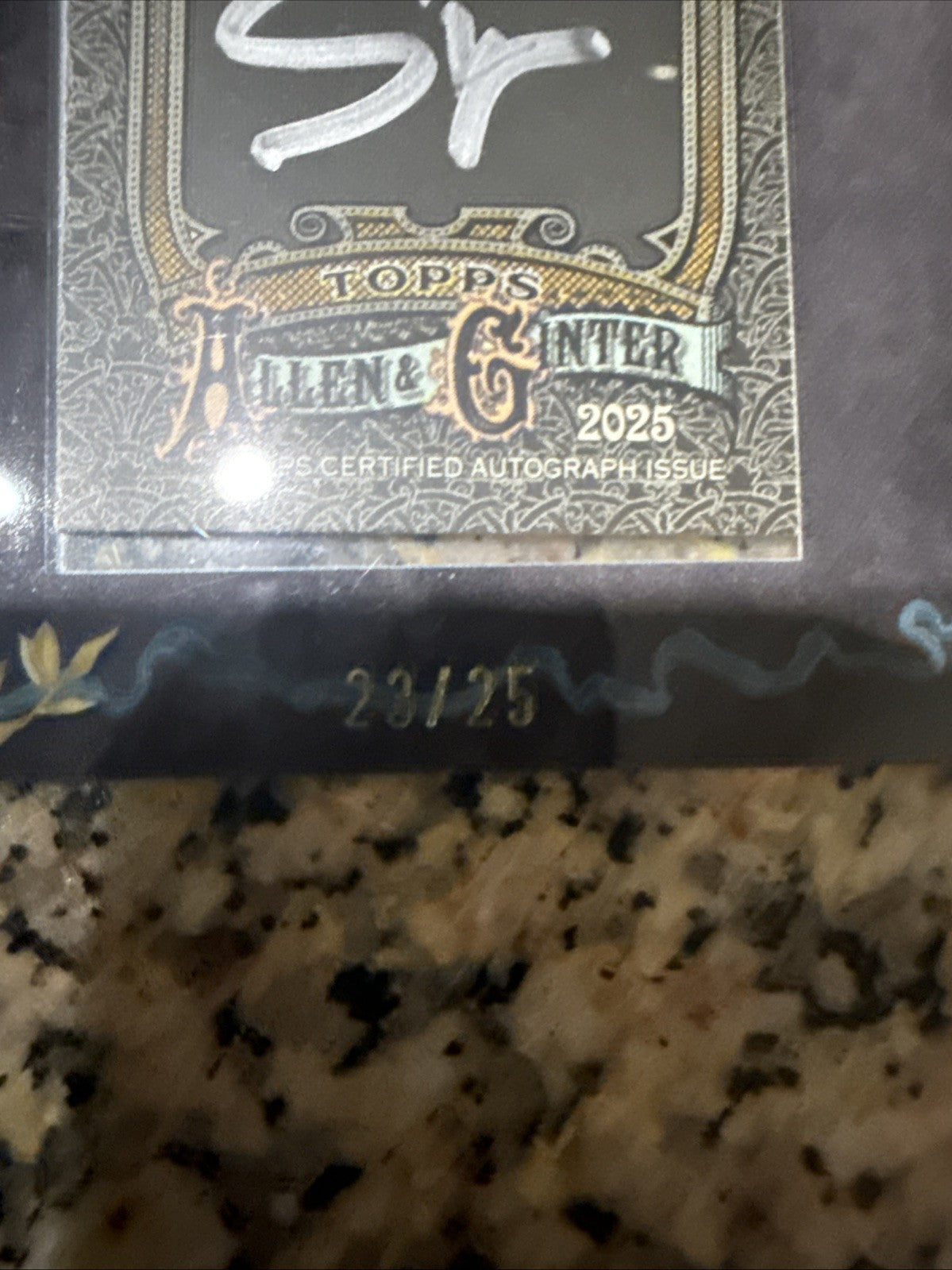 Shyne 2025 Topps Allen & Ginter X #MA-S Black Frame Black Silver Ink #/25 Auto