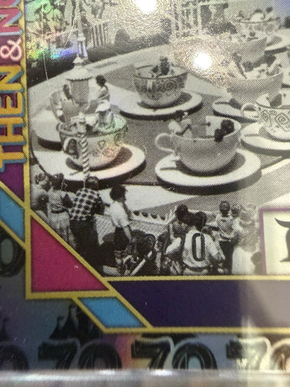 2025 Topps Disneyland 70th Anniversary Mad Tea Party Then & Now Foil #/70
