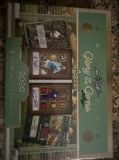 2026 Leaf Glory of the Game Soccer Factory Sealed Hobby Box