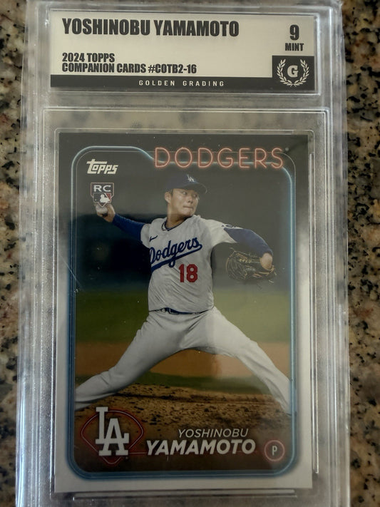 2024 Topps Yoshinobu Yamamoto Companion Card COTB2-16 Los Angeles Dodgers RC SP