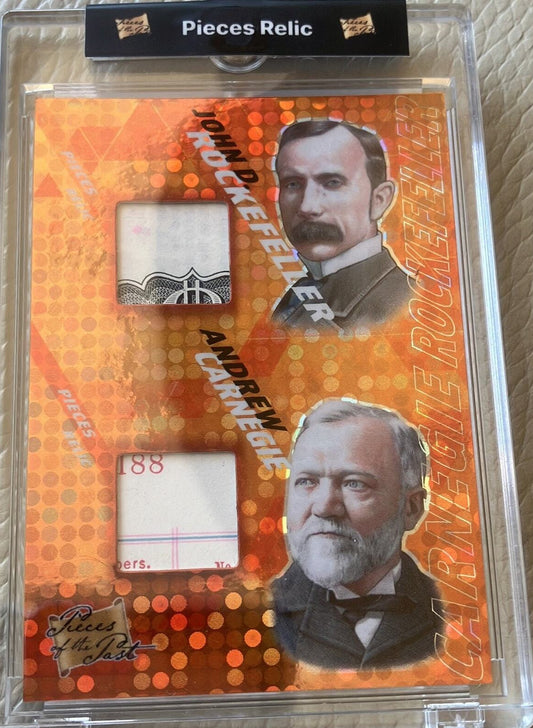 2022 Pieces Of The Past John D Rockefeller andrew carnegie dual Relic