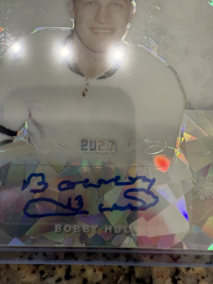 2020 Leaf Happy Holidays Cracked Ice Bobby Hull Autograph Auto /35
