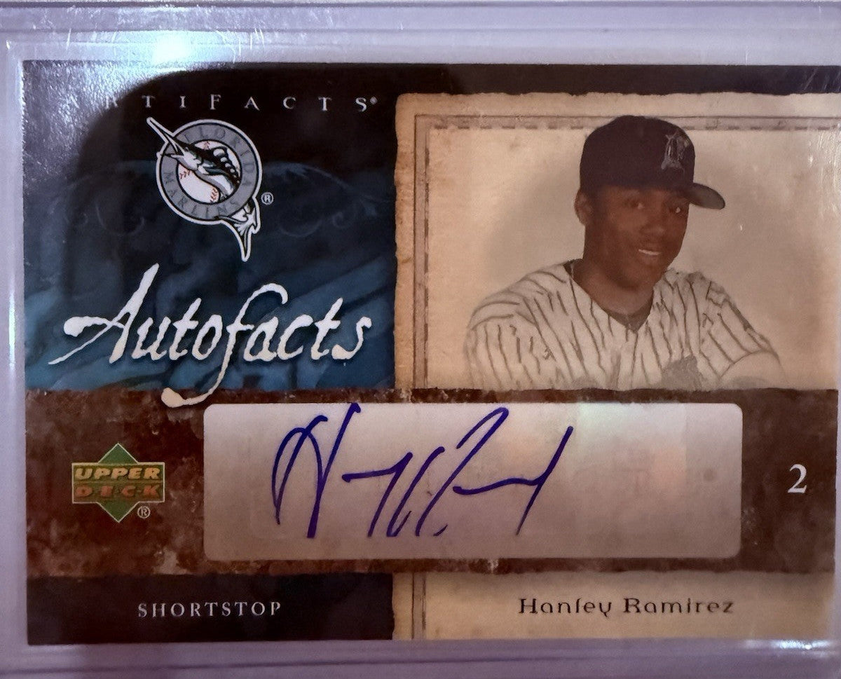 2007 Upper Deck Artifacts - Autofacts Hanley Ramirez #AF-HR (AU)