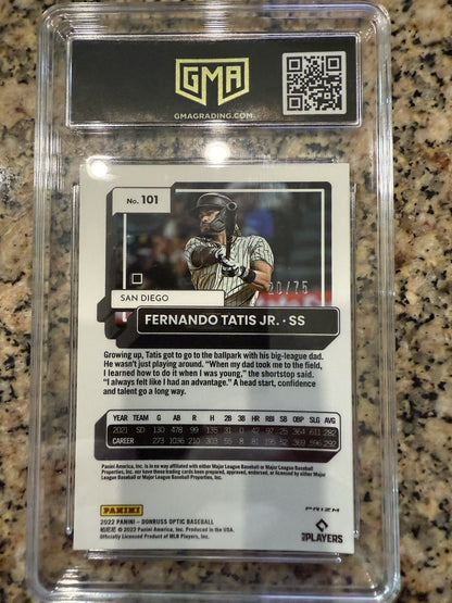 2022 Panini Donruss Optic - Fernando Tatís Jr. #101 Blue Pandora Prizm /99