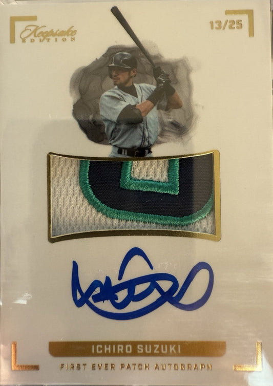 Ichiro Super Break Keepsake Patch Auto /25 On Card Auto