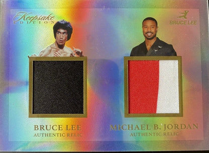 2024 Keepsake Bruce Lee 50th Anniversary Bruce Lee Michael B Jordan Dual Relic