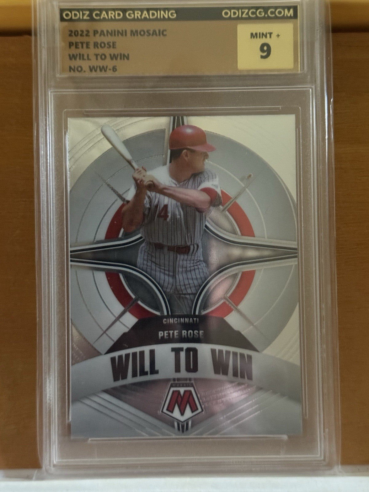 2022 Panini Mosaic #WW-6 Pete Rose Will to Win