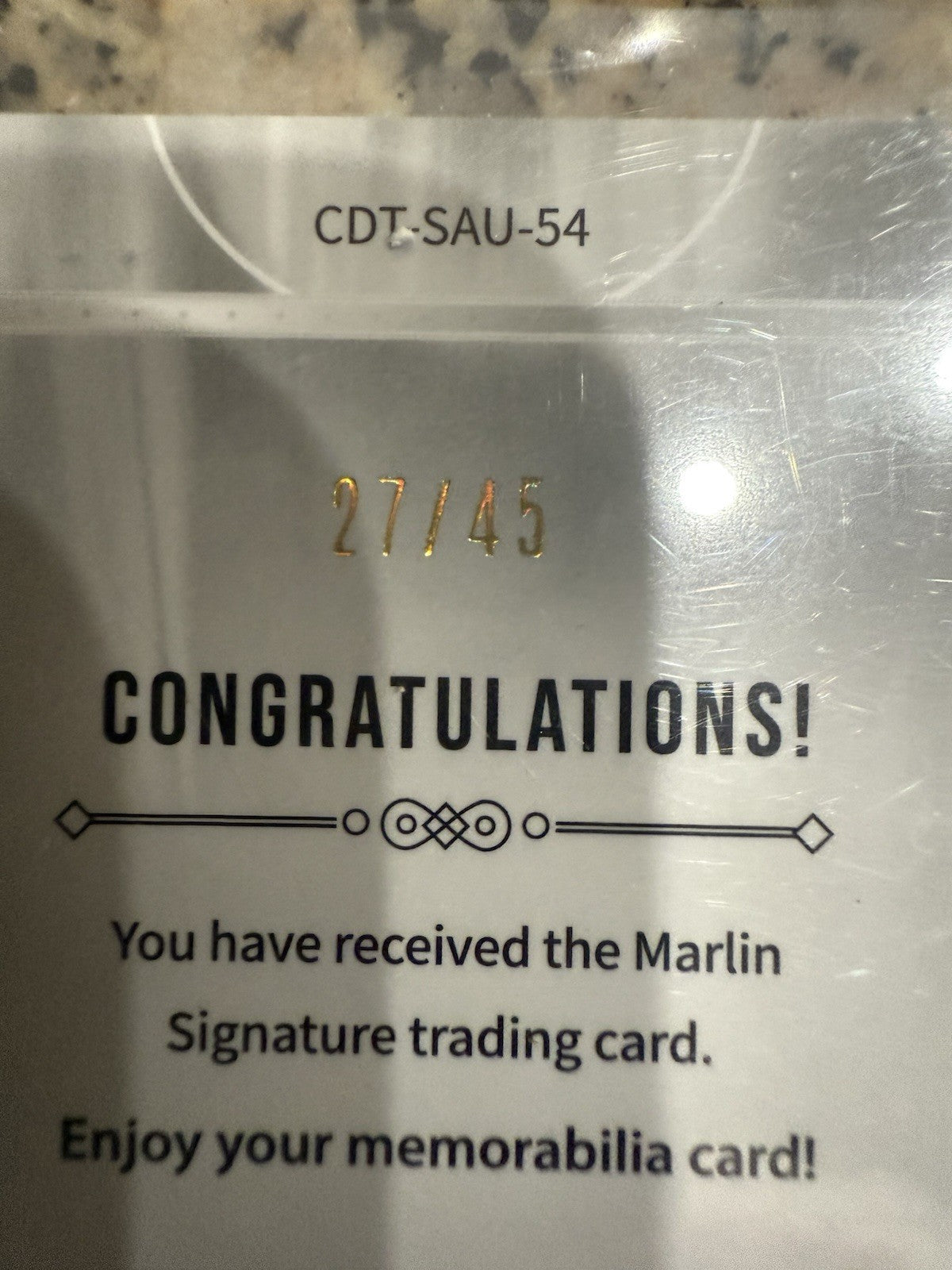 2025 Kakawow Cosmos Disney Red #CDT-Sau-54 Marlin Auto Signatures 27/45Nemos Dad