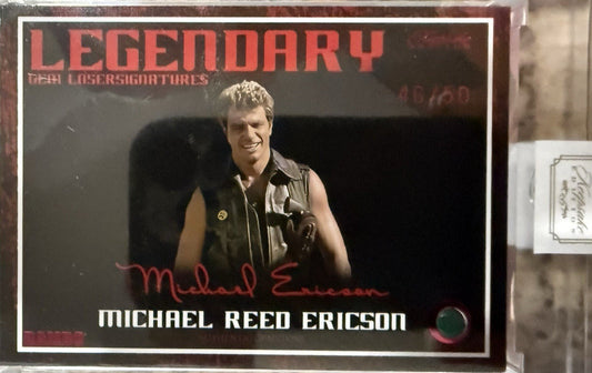 Legendary Gem Laser Signatures Michael Reed Ericson /50 Rambokeepsake edition￼