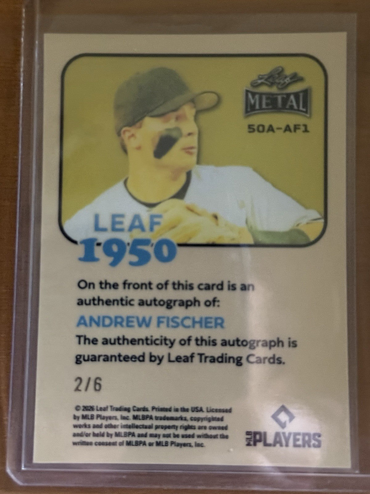 2026 Leaf Metal - Andrew Fischer Auto - SSP /6 Leaf 1950
