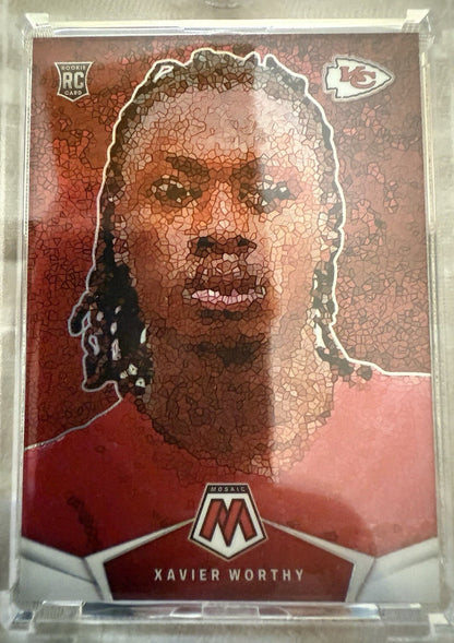 🔥🔥 2024 Panini Mosaic # MM-XWY - Xavier Worthy Micro Mosaic SSP Case Hit  🔥🔥