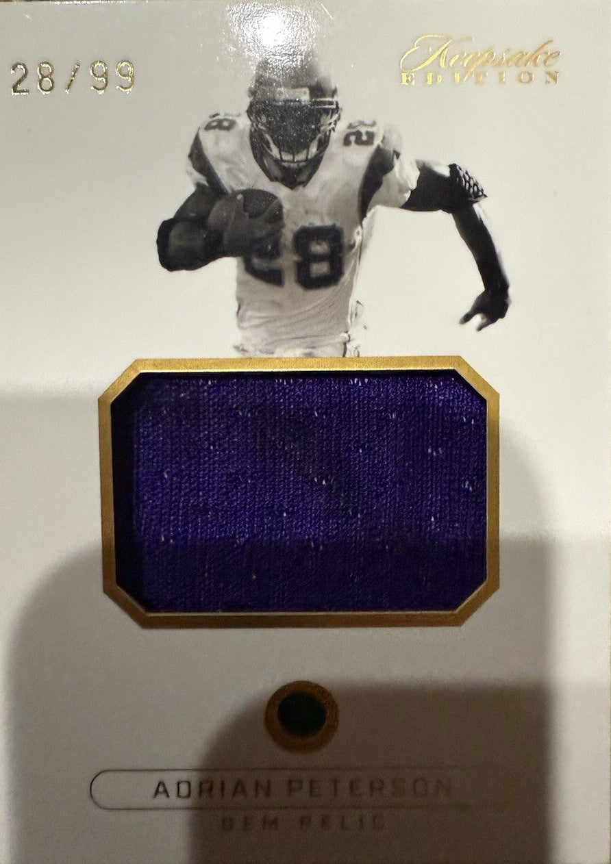 Adrian Peterson Super Break Gem Patch Card