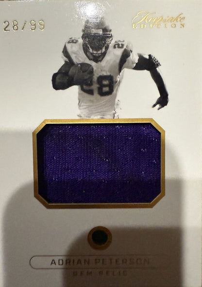 Adrian Peterson Super Break Gem Patch Card