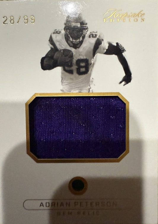 Adrian Peterson Super Break Gem Patch Card