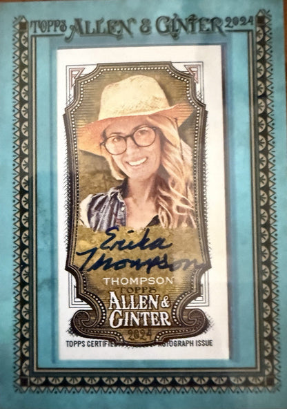 erika thompson Blue Mini Auto /50 . 2024 Ginter