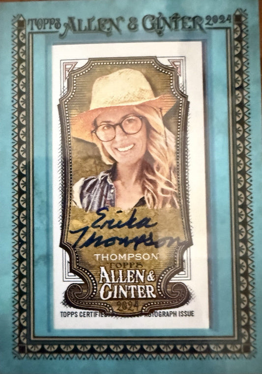 erika thompson Blue Mini Auto /50 . 2024 Ginter